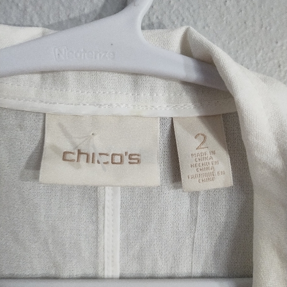 Chicos‎ Open Front Lace Mix Pattern Boho Rodeo Western Romantic Ranch Vest L - Picture 5 of 6